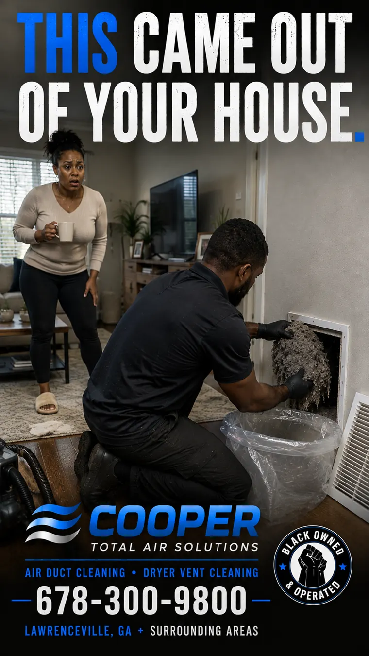Vertical-format Cooper Total Air Solutions poster.